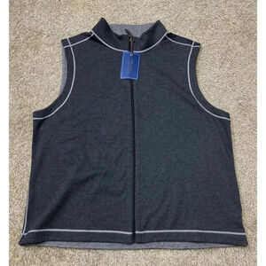 NWT WILKENS BROS Men’s Gray Reversible Cotton Blend Vest XXL Basic Staple Casual